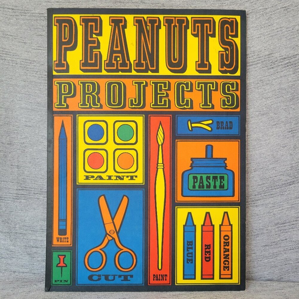 60s Peanuts Projects Craft & Activity Book 11" x 17", Ultra Rare Peanuts Comics